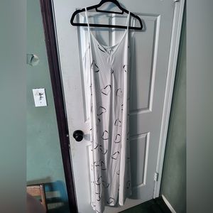Heart printed long sundress